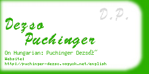 dezso puchinger business card